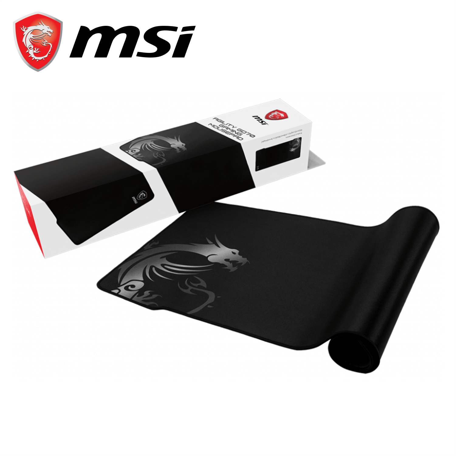 Miếng Lót Chuột Gaming MSI Agility GD70 Đế Cao Su Chống Trượt, Kích Thước 90 x 40CM - Hàng Chính Hãng