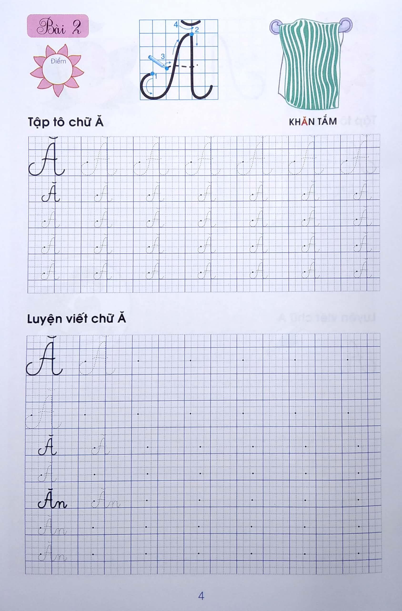 Luyện Viết Theo Mẫu Chữ Mới - Tô chữ Hoa - Lớp 1