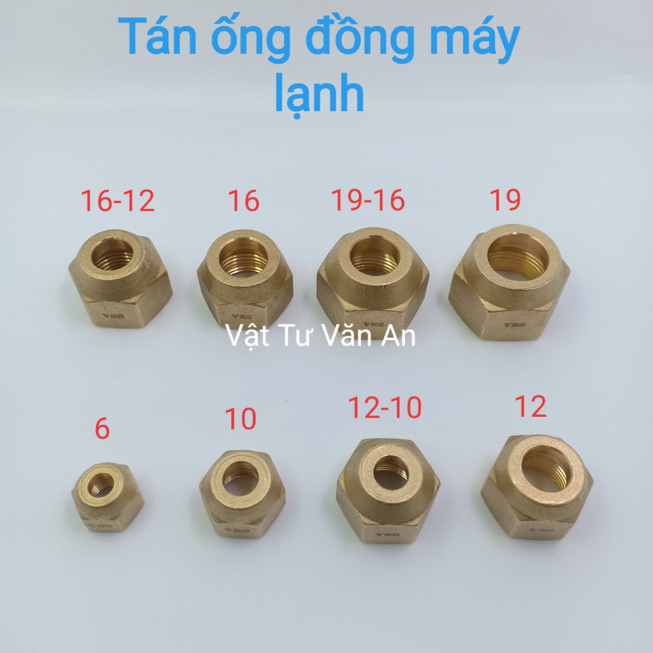 Tán ống đồng máy lạnh phi 6-10-12-16-19 ( dày tốt )