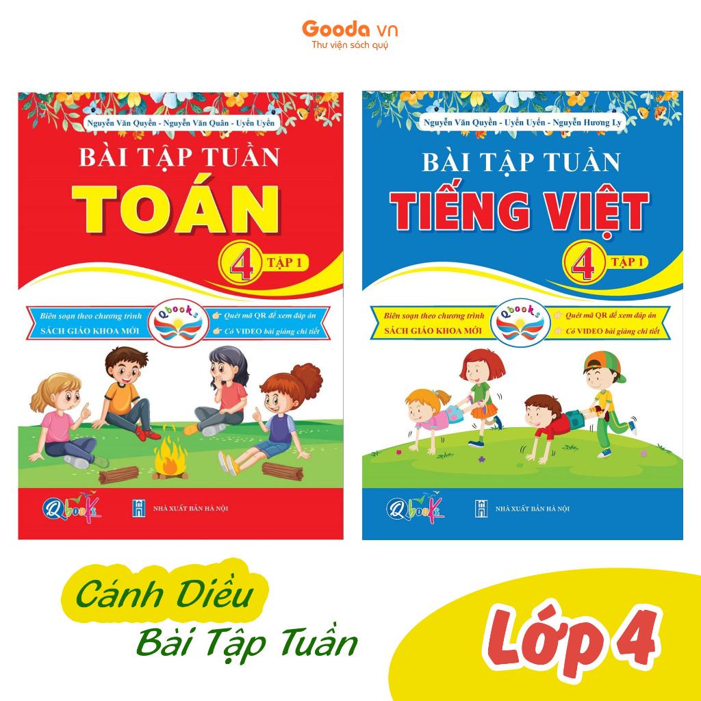 Combo Bài Tập Tuần Toán, Tiếng Việt Lớp 4 - Cánh Diều - Bản Quyền