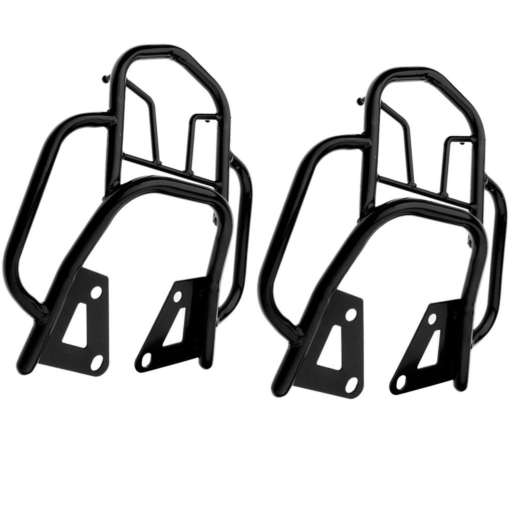 2pcs Motorcycle Bike Bags Rear Luggage Rack for for Grom MSX125 Black