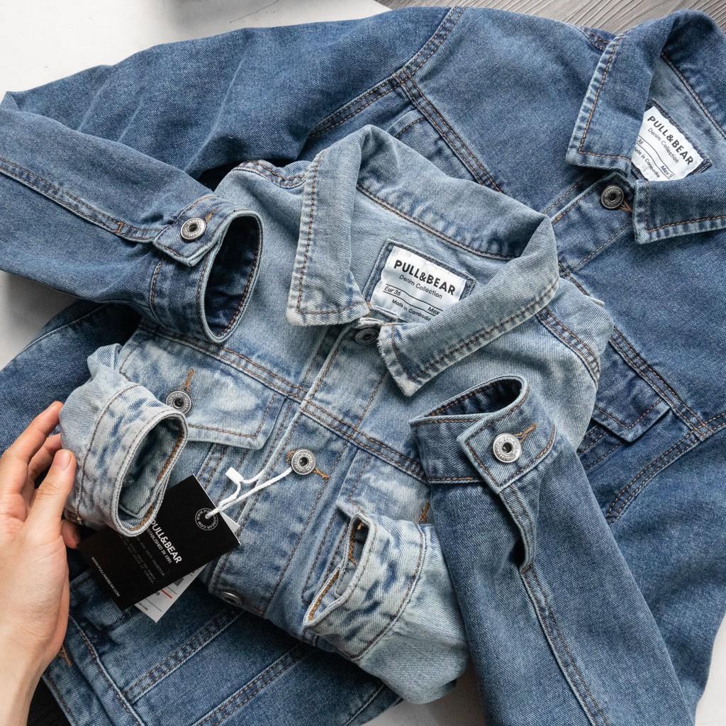 Áo khoác jean denim jacket nam nữ unisex washed cao cấp dễ phối đồ phù hợp mọi phong cách