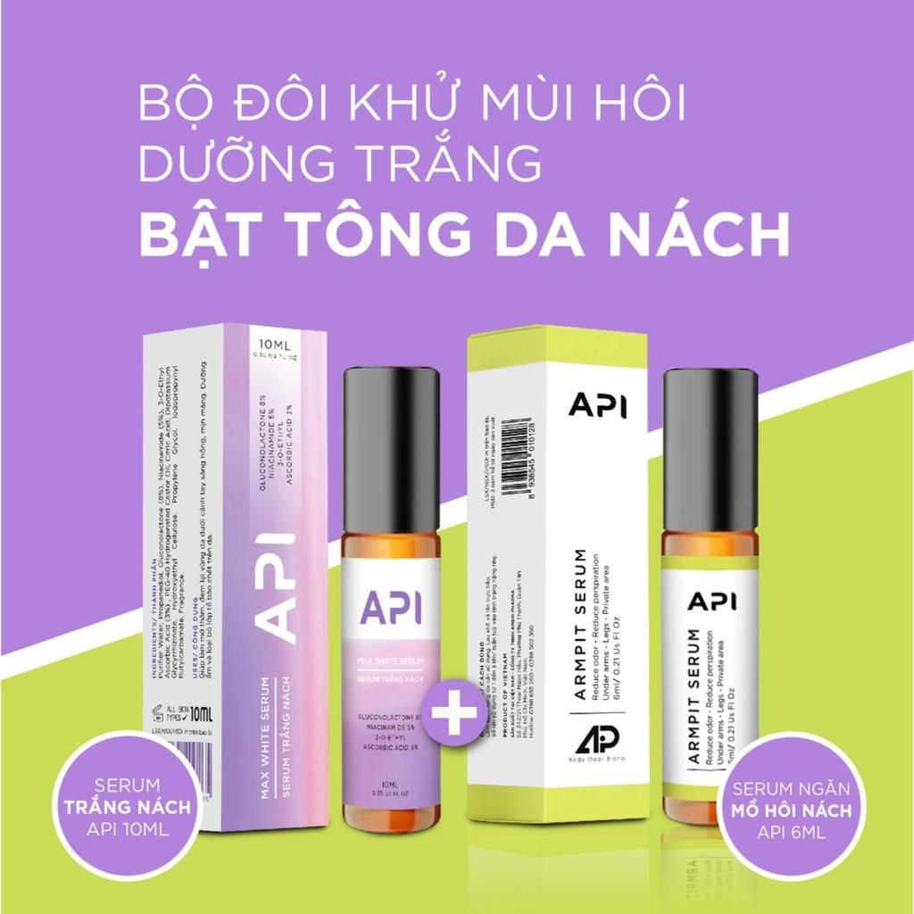 Son Nách API - Serum Khử Mùi Hôi Nách, Lăn Trắng Nách Mee Natural Giảm Thâm Ngăn Tiết Mồ Hôi 6ml