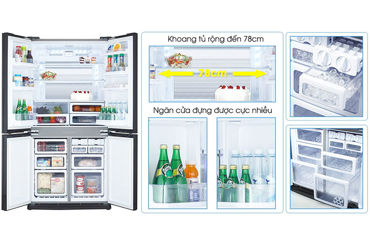 Tủ Lạnh Inverter Sharp SJ-FX631V-SL - Hàng chính hãng