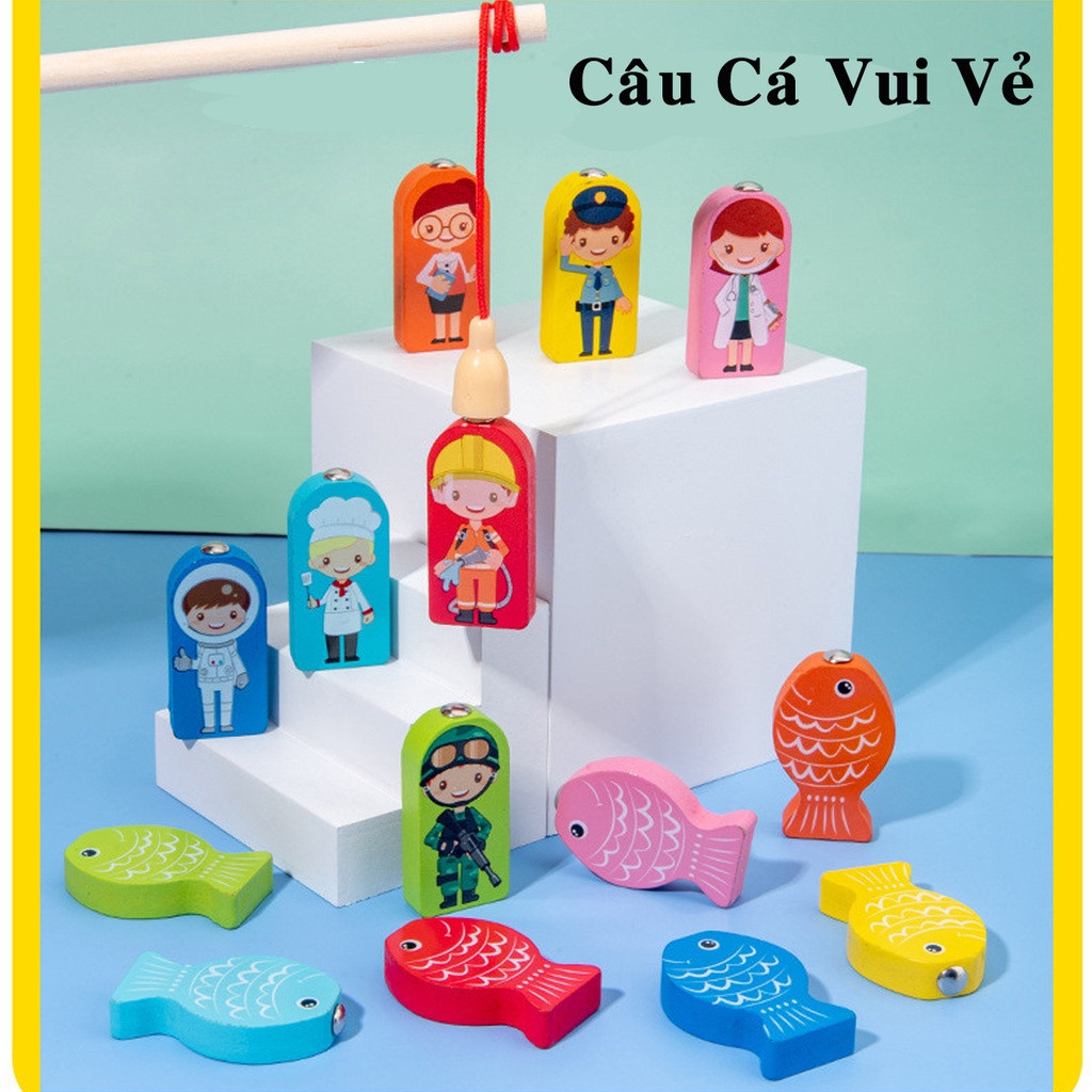 [Loại 6in1] Đồ Chơi Bảng Chữ Cái Thông Minh 61 Chi Tiết Hãng DoDoDios – Bộ Trò Chơi Câu Cá, Ghép Số Học, Ghép Hình