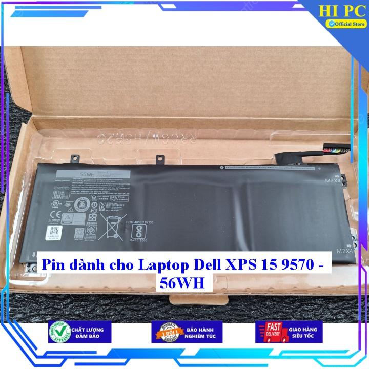 Pin dành cho Laptop Dell XPS 15 9570 56WH - Hàng Nhập Khẩu