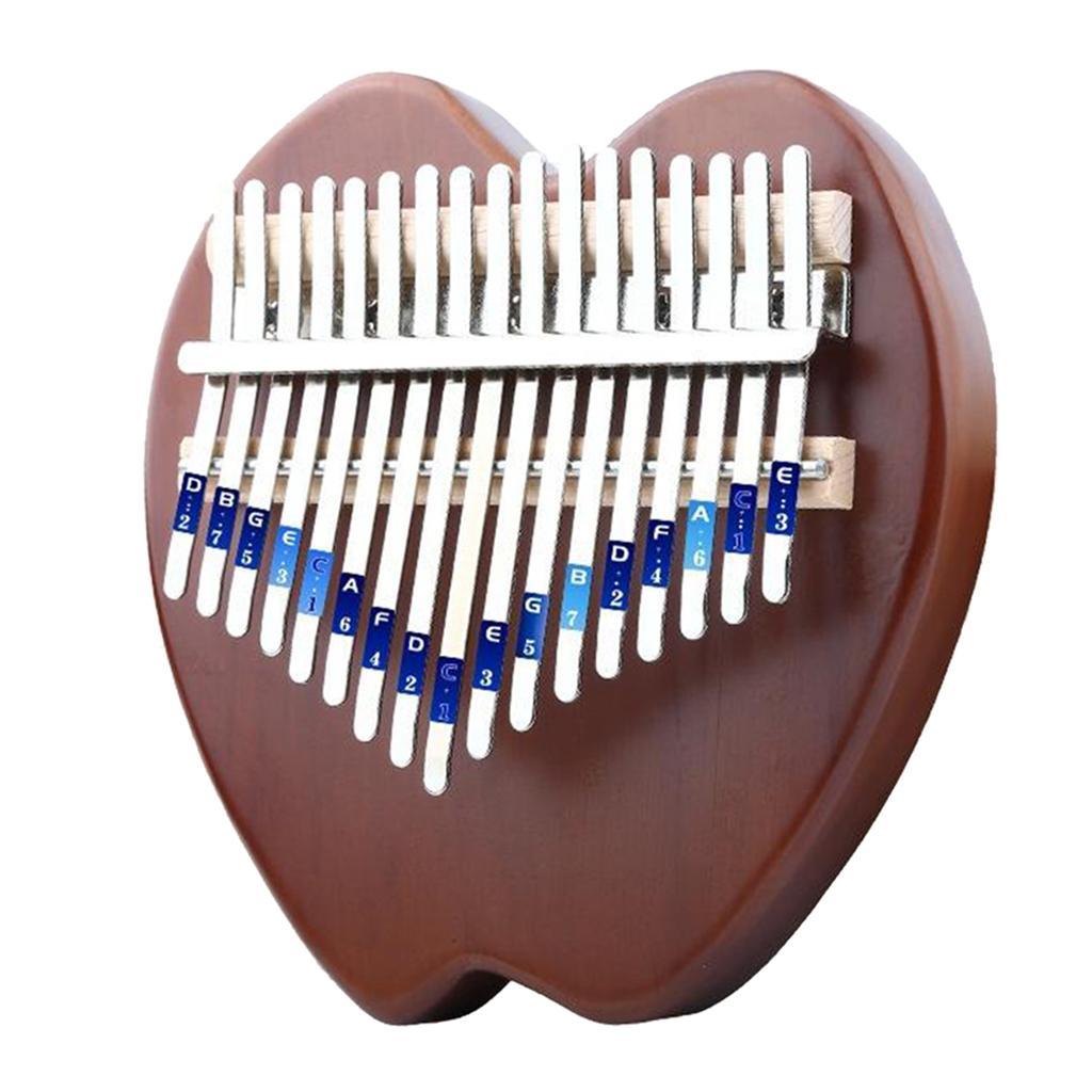 17 Key Thumb Piano Finger Mbira Keyboard Music Instrument Wood