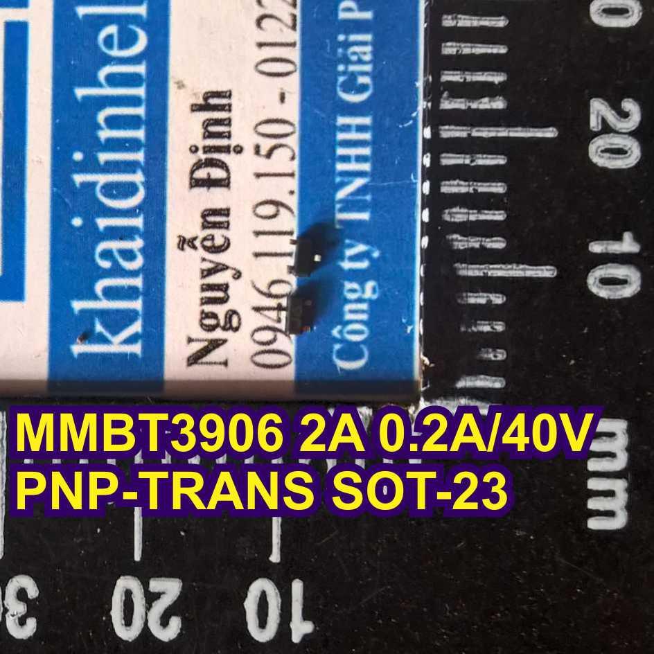 MMBT3906 2A 0.2A/40V PNP-TRANS SOT-23 (50 con) kde1545