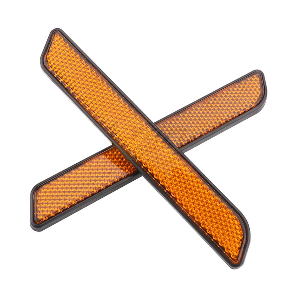 2xMotorcycle Front Fork Reflector for Harley 883 Yellow