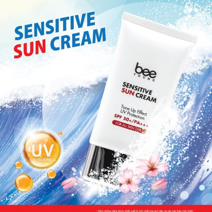 Kem Chống Nắng Dưỡng Trắng Sensitive Sun Cream Bee Young