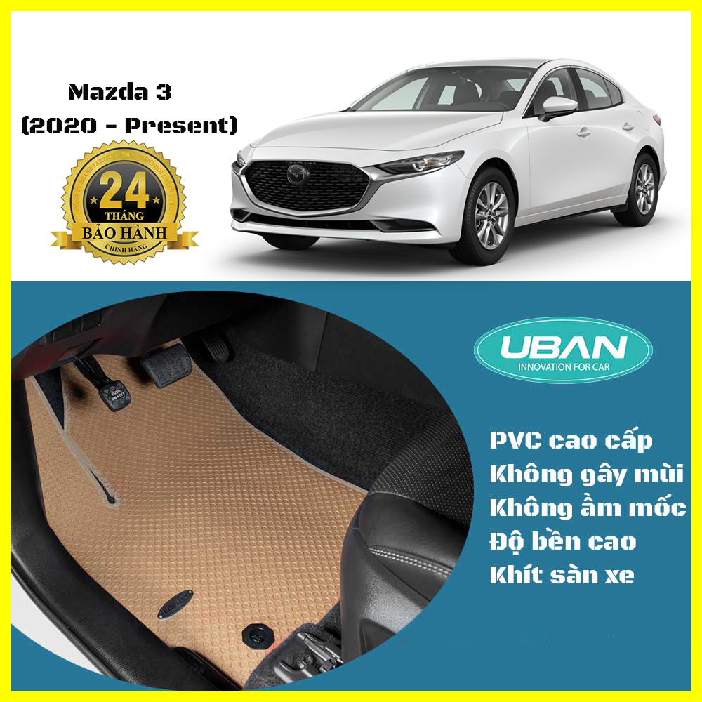 Thảm lót sàn ô tô UBAN cho xe Mazda 3 - Nhập khẩu Thái Lan