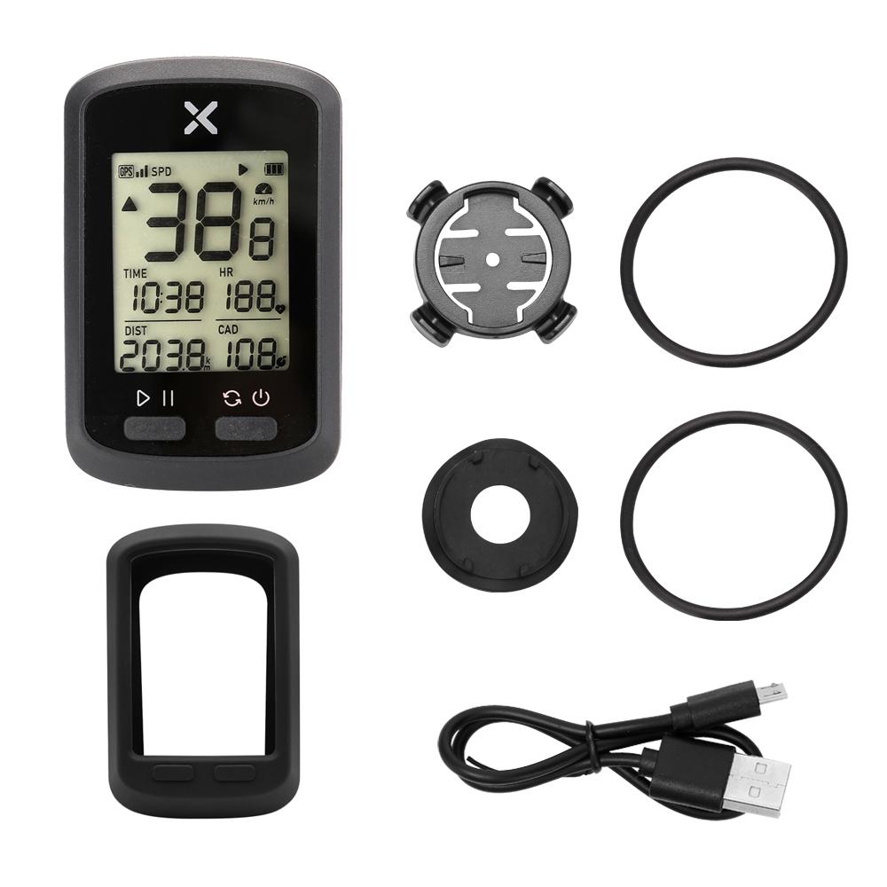 Máy đo tốc độ GPS không dây có nắp bảo vệ cảm biến nhịp có đèn nền BT ANT