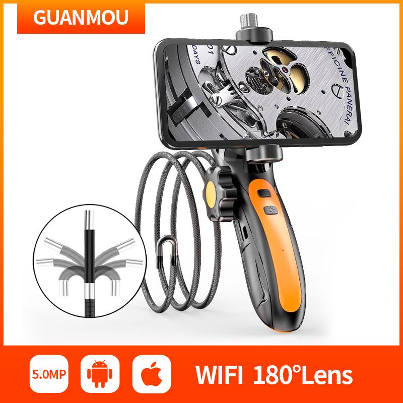 Nội soi công nghiệp nội soi công nghiệp không dây 180 độ với 8 đèn LED cho iPhone Android