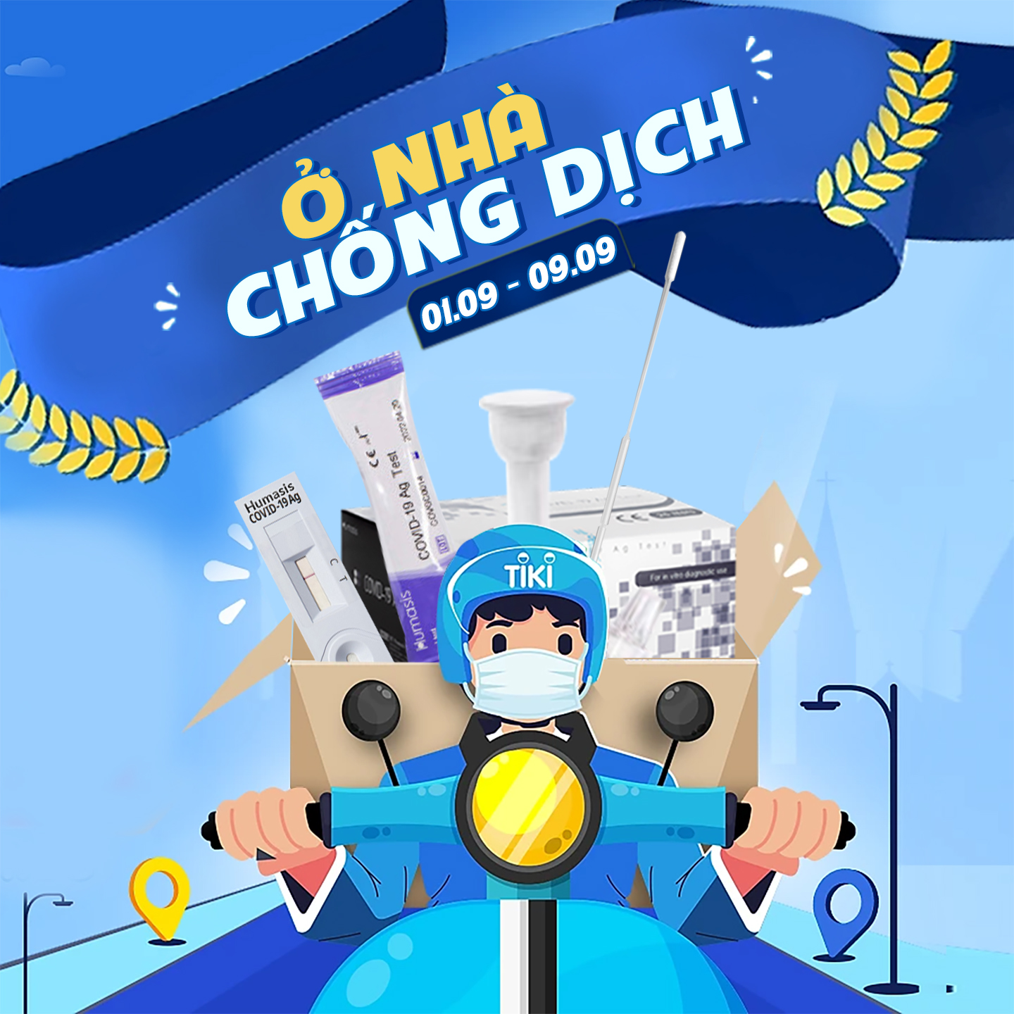 Kit Test Covid 19 Tại Nhà Humasis Hàn Quốc - 1 hộp