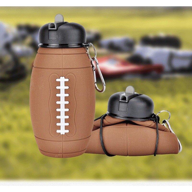 Bình Nước Có Thể Gấp Gọn Silicon Thể Thao Uống Nước 600ml - A-Football Bottle(550ML)