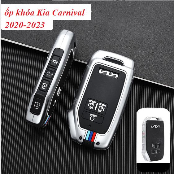 Ốp Khóa KIA CARIVAL 2021-2023 Hợp Kim Metal Cao Cấp