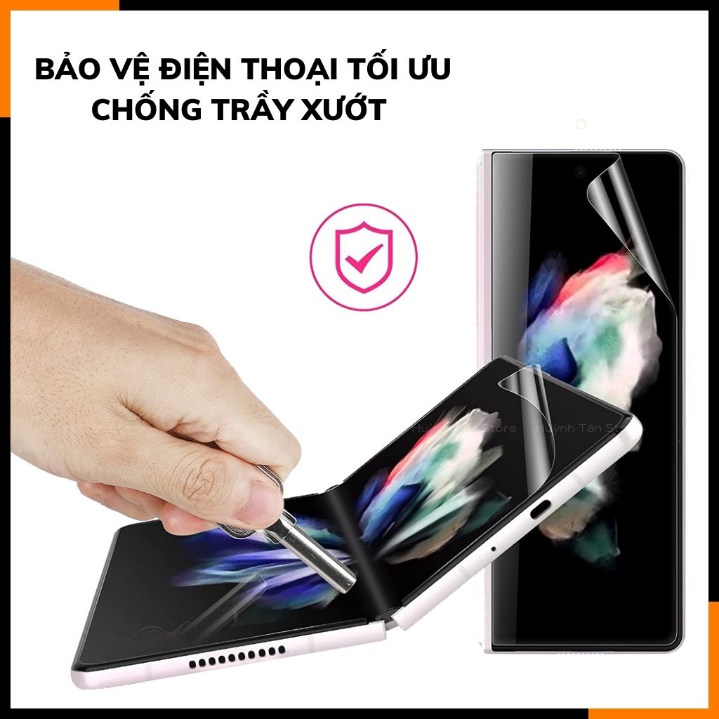 Dán màn hình z fold 5 dẻo TPU trong suốt hoặc nhám 3 lớp dễ dán bảo vệ màn hình phụ kiện điện thoại huỳnh tân store