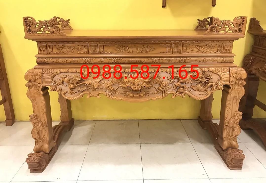 SẬP THỜ TỨ LINH GỖ GÕ SIÊU CHẤT CHÂN 16-18-20 CM