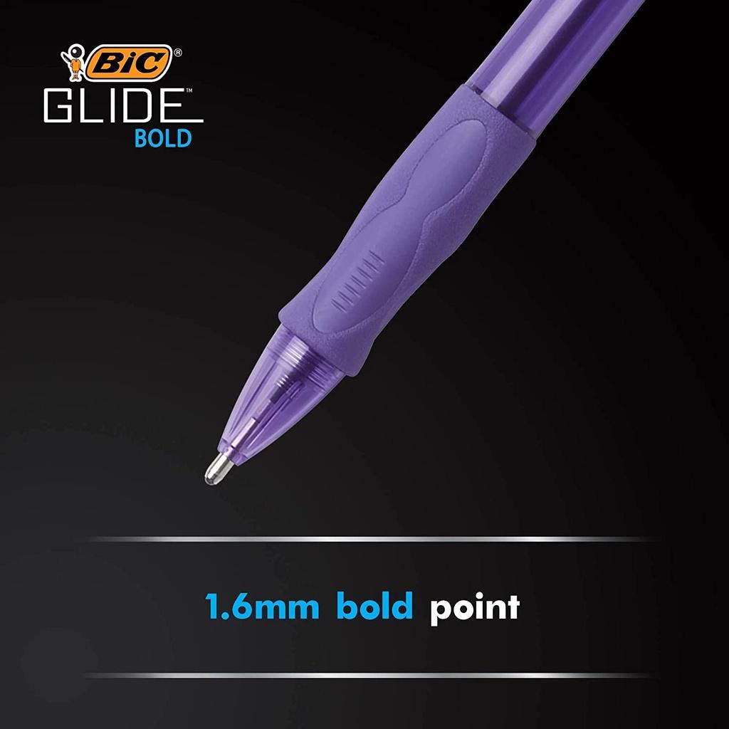 Bút bi Bút BIC Êm ái Mềm mướt Nhất Glide Retractable Ballpoint Pen, 1 cây màu Xanh, cỡ ngòi 1.6mm