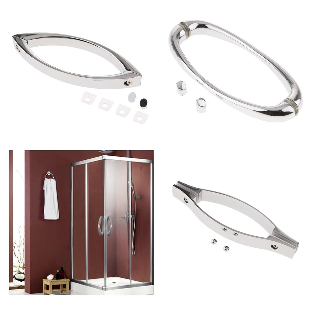 Zinc Alloy Glass Door Pull Handle for Shower Bathroom Accessory 145mm