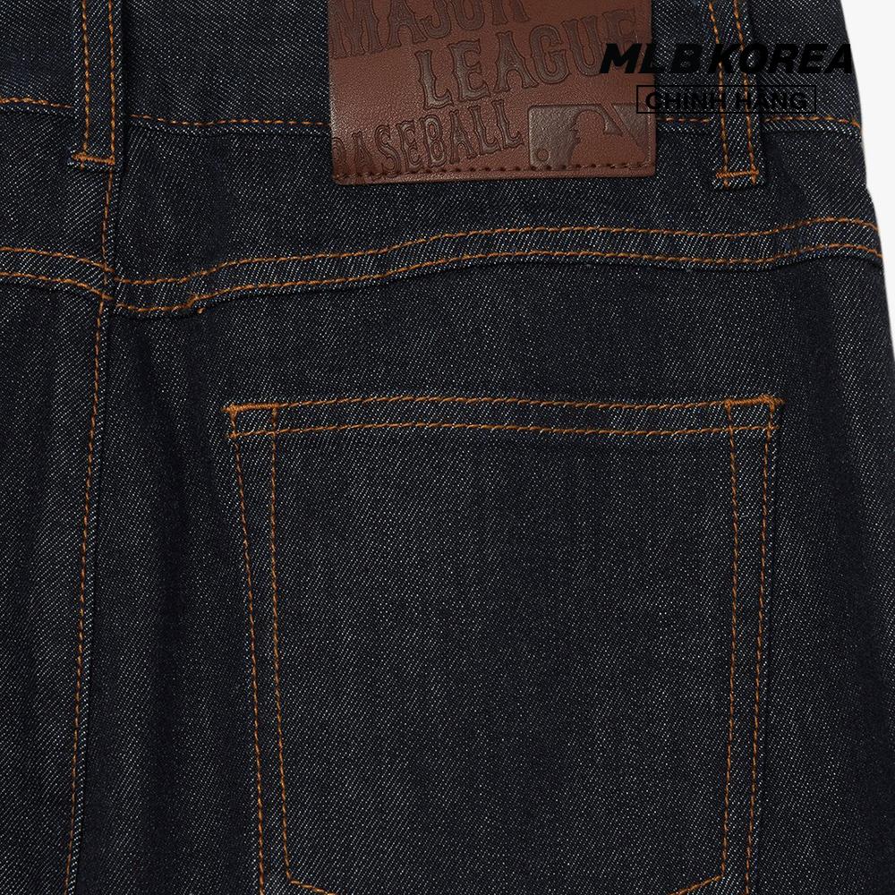 MLB - Quần jeans nữ ống rộng Heart One Point Solid Denim 3FDPH0231-50NYS