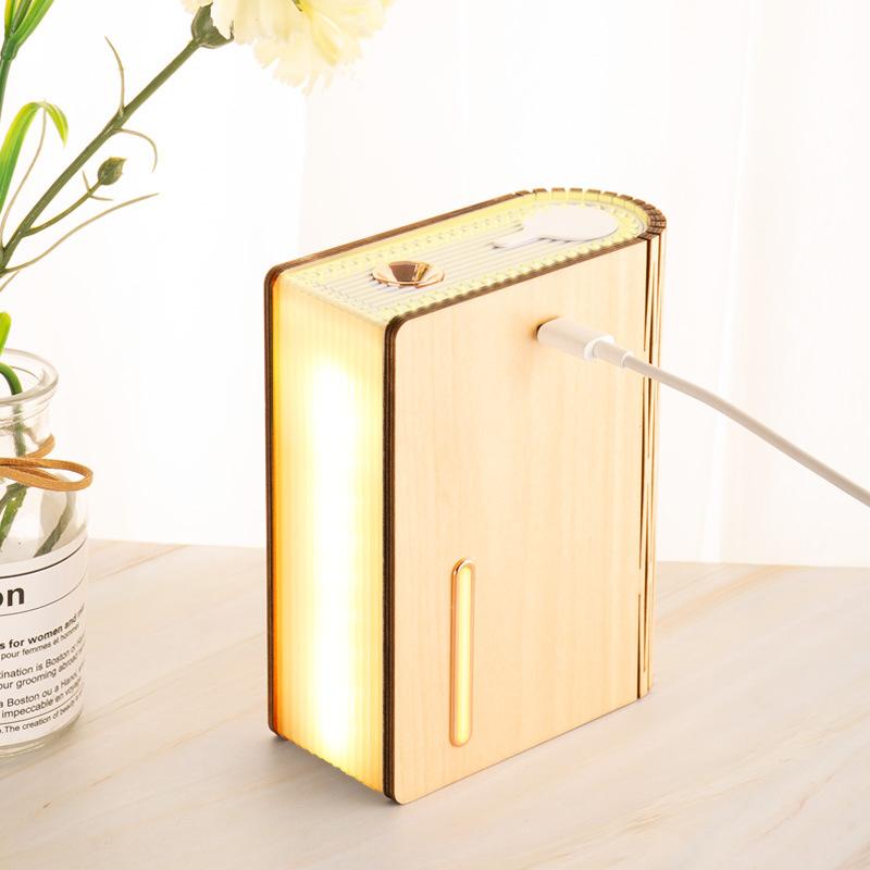 USB Không Dây Hạt Gỗ Máy Tạo Độ Ẩm Không Khí Để Bàn Sách 320ML Di Động Phun Sương Tạo Hương Thơm Khuếch Tán Retro Trang Trí Nhà Umidificador