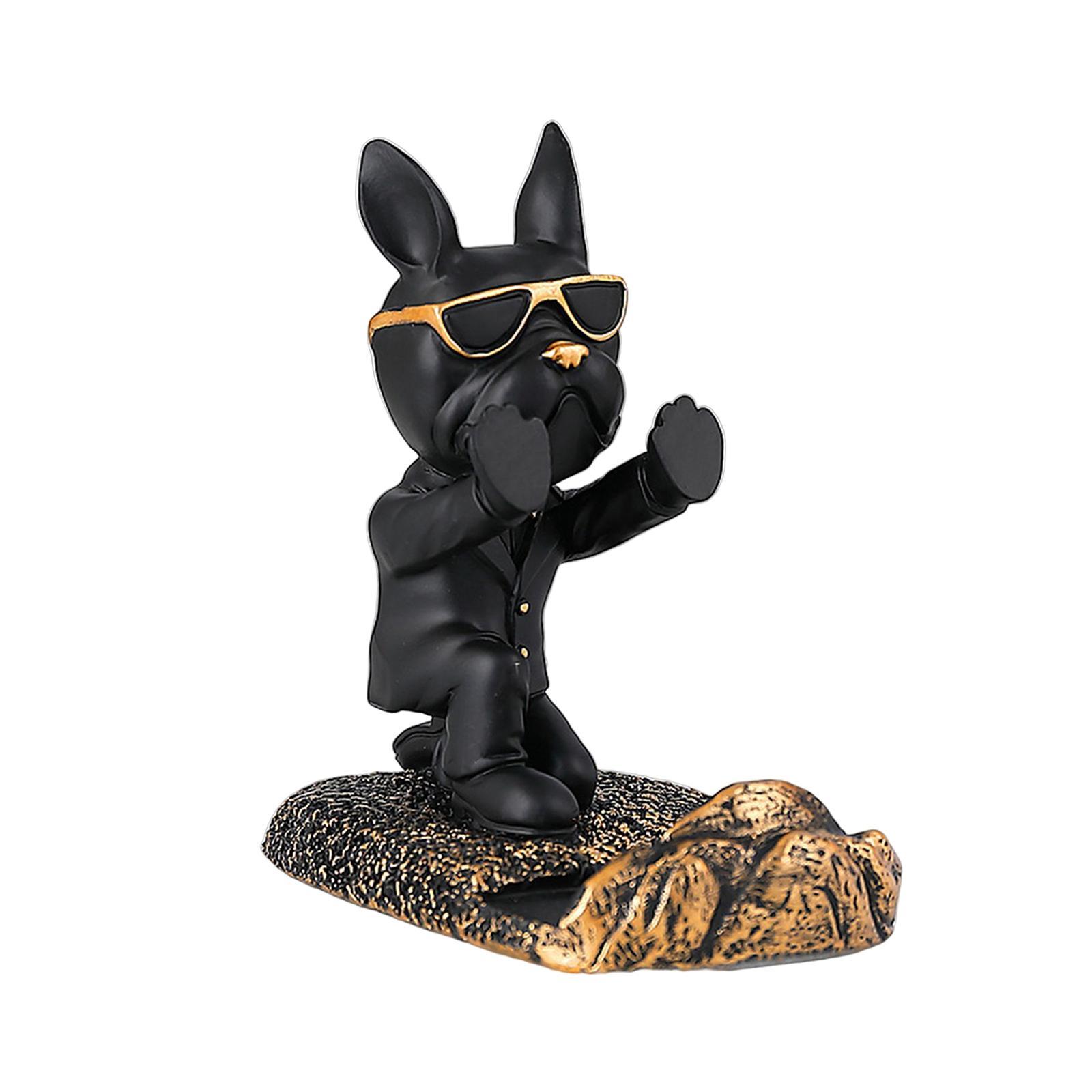 Dog Desktop Phone Holder Support Anti Slip Lovely Bracket Sculpture for Home