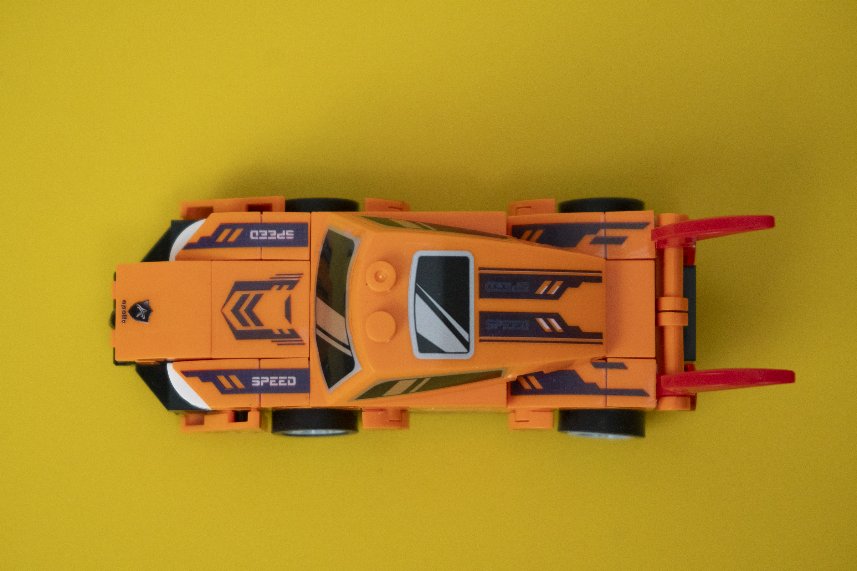Đồ Chơi Lắp Ráp Xe Đua Chạy Đà - Da Cam - Orange Pullback Racing Car - Toys&Joys 9140-5 (76 Mảnh Ghép)