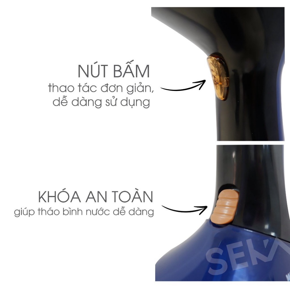 Bàn Là Hơi Nước Cầm Tay SEKA SK546 Pro (Model 2024) 1500W, 220ml, Bàn Là Mini, Bàn ủi Du Lịch - Hàng Chính Hãng