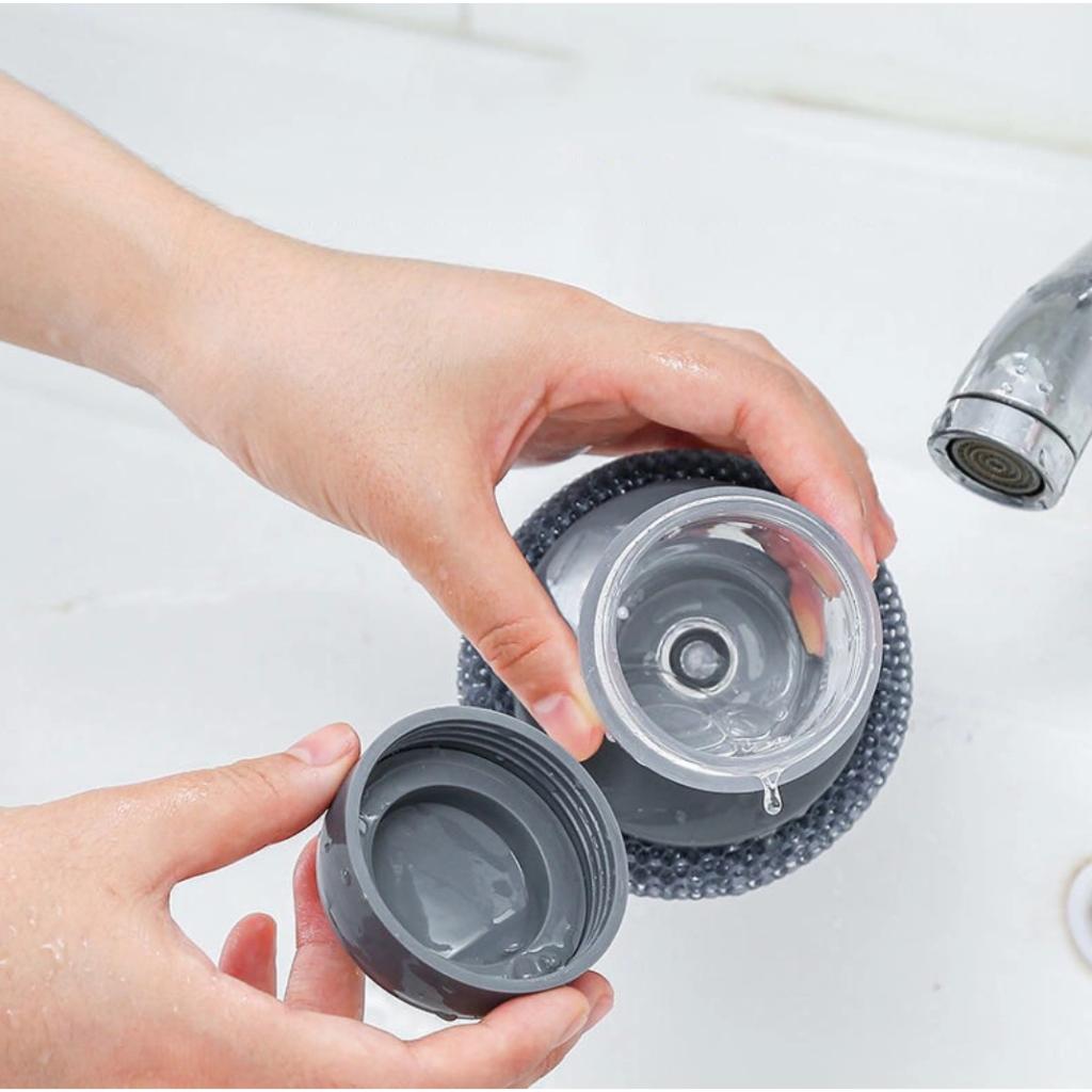 Dụng cụ rửa chén không ướt tay có nút bấm xịt nước rửa chén tiện lợi