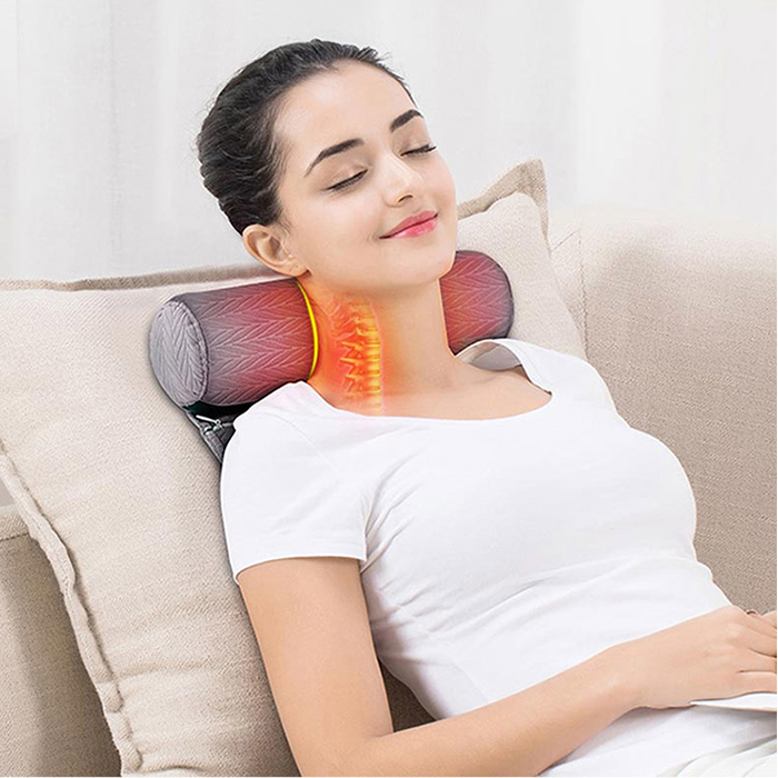 Gối massage cổ rung và nhiệt nóng hỗ trợ điều trị đau mỏi cổ, lưng MZ-MR053