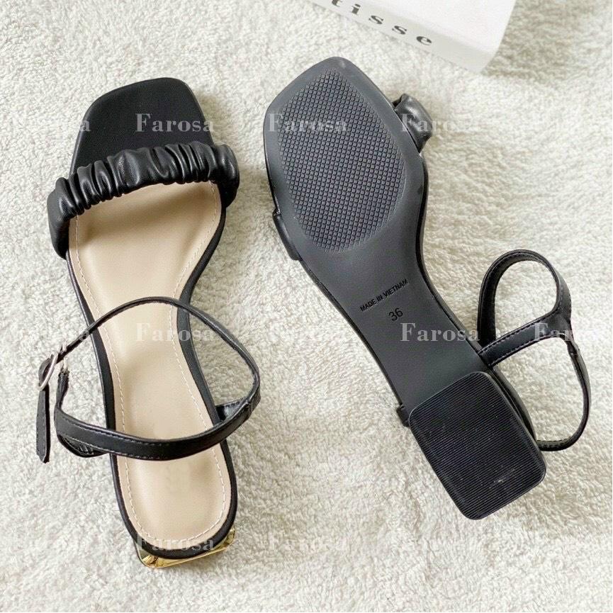 Dép sandal nữ quai nhún ngang FAROSA đế 2cm lên chân cực êm