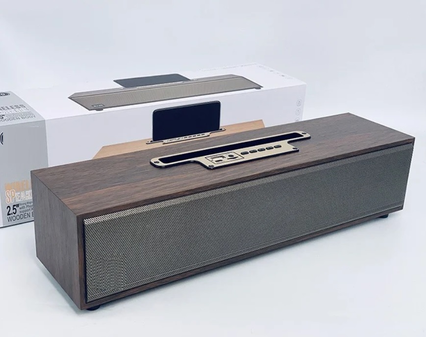 LOA BLUETOOTH GỖ ÂM THANH SỐNG ĐỘNG BASS CỰC MẠNH