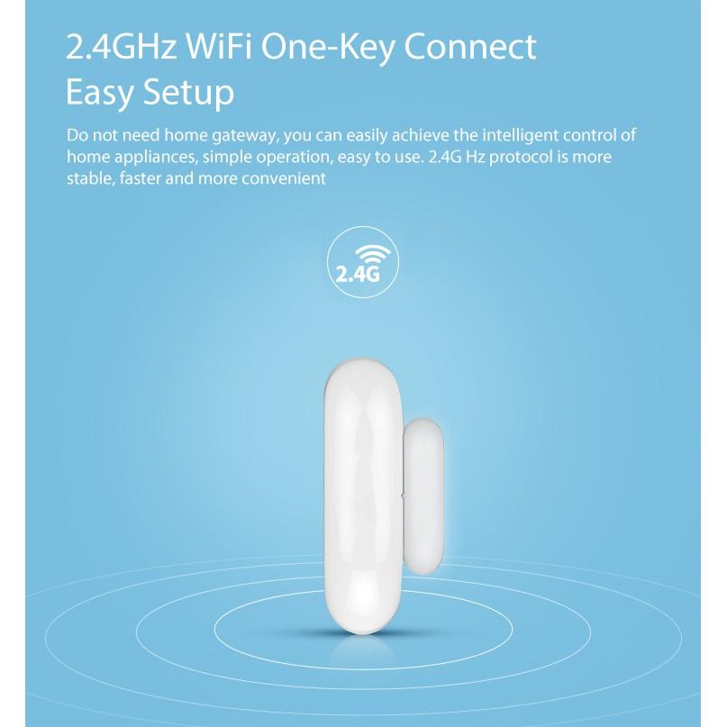 Cảm biến mở cửa chống trộm wifi, Tạo ngữ cảnh thông minh kích hoạt thiết bị báo động, thông báo trạng thái đóng/mở