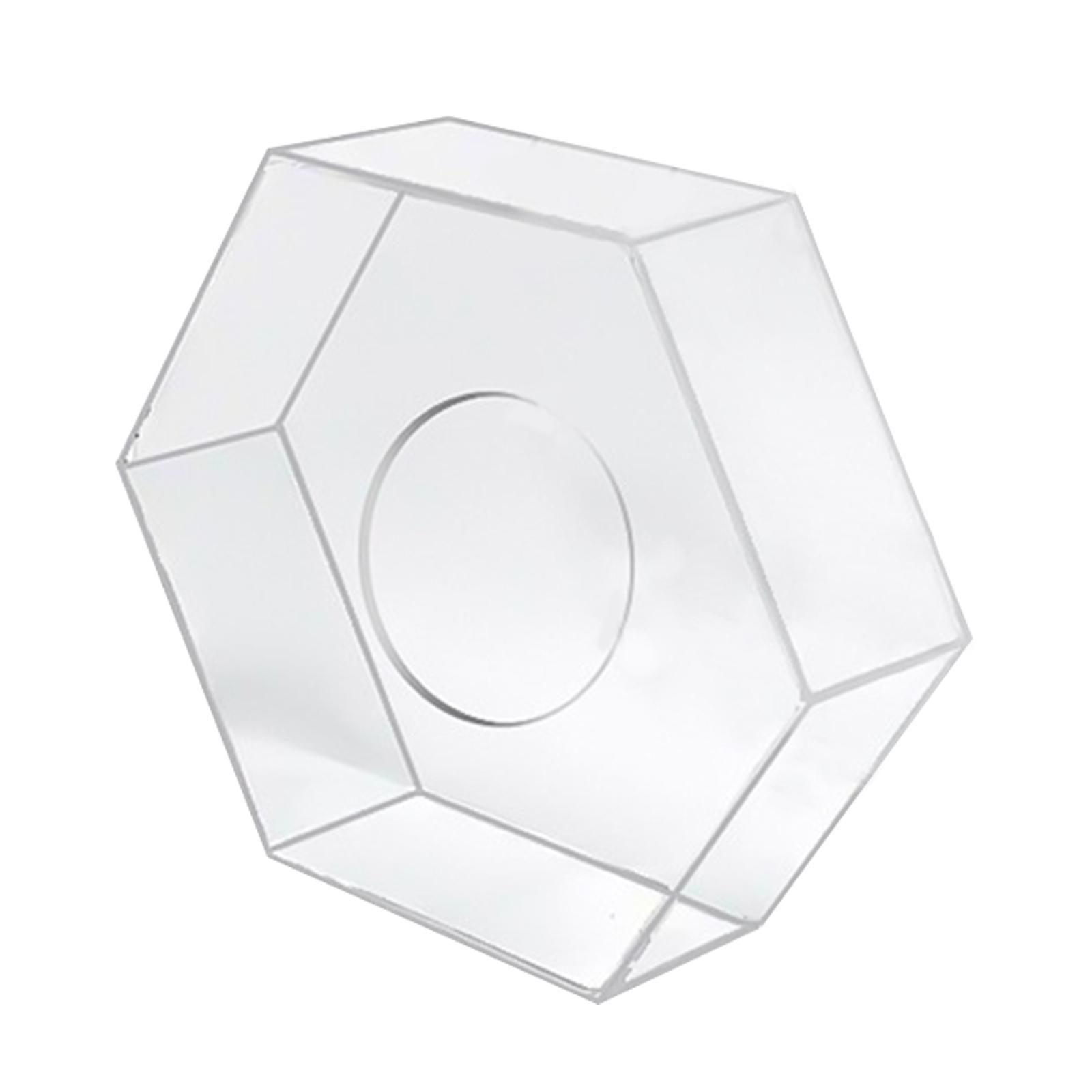 Clear Acrylic Cake Stand Hexagon Cake Tier for Wedding Display Food Birthday