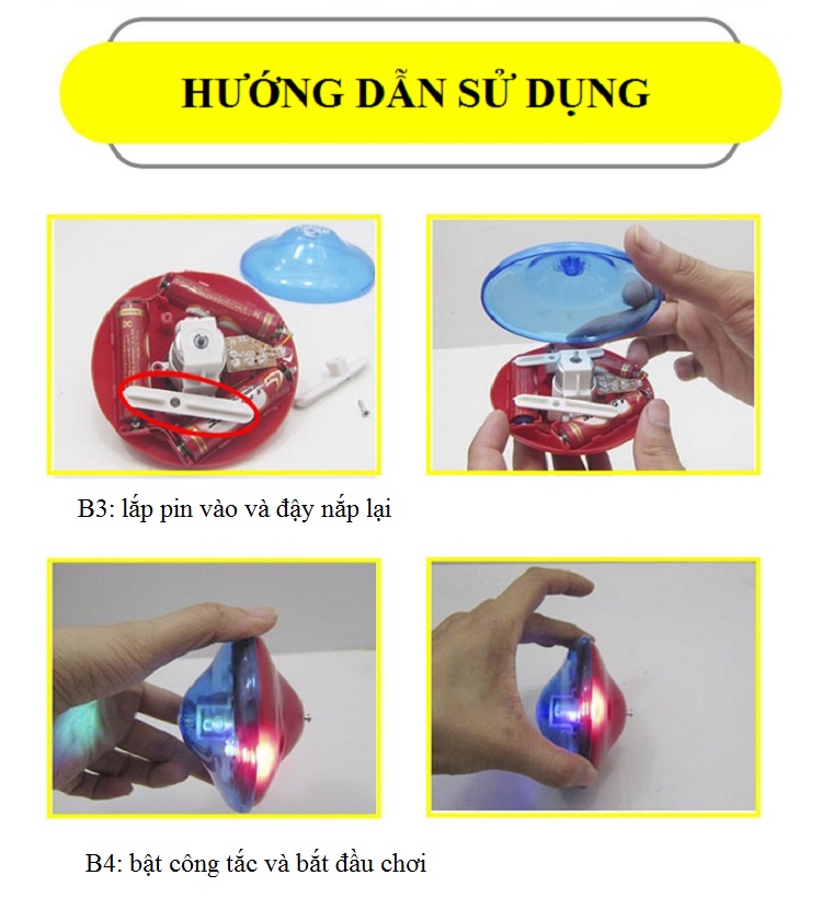 CON QUAY VÔ CỰC, SPINNER có đèn và nhạc - trò chơi vận động cho trẻ