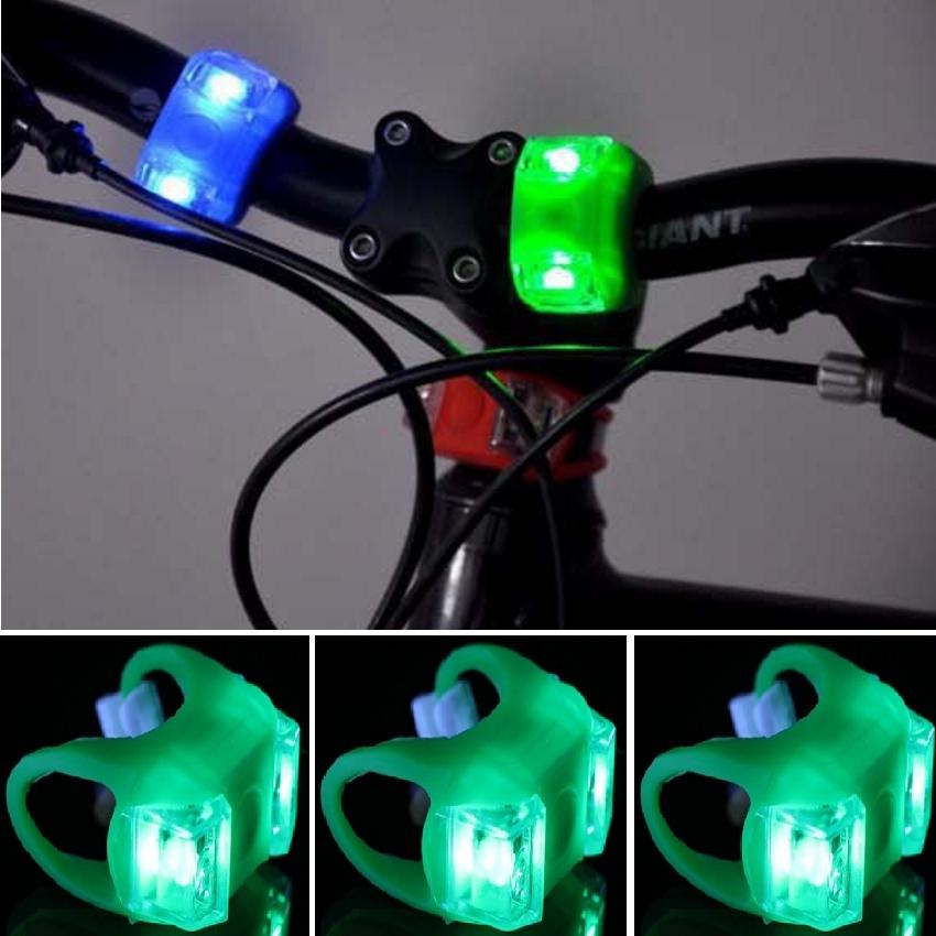 Bộ 4 Đèn Led Gắn Xe Đạp Cảnh Báo An Toàn 206278 xanh lá