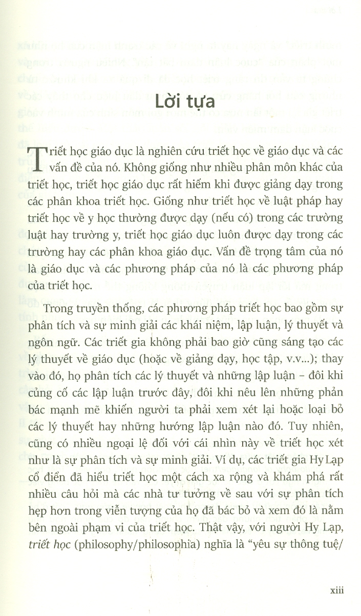 Triết Học Giáo Dục - Philosophy Of Education