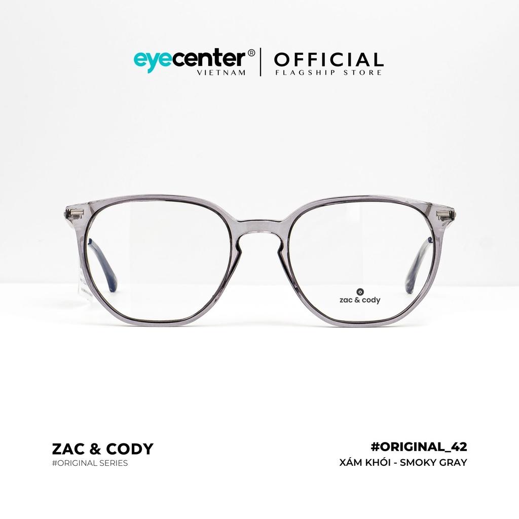 Gọng kính cận nam nữ B42-S chính hãng ZAC CODY kim loại chống gỉ cao cấp nhập khẩu by Eye Center Vietnam