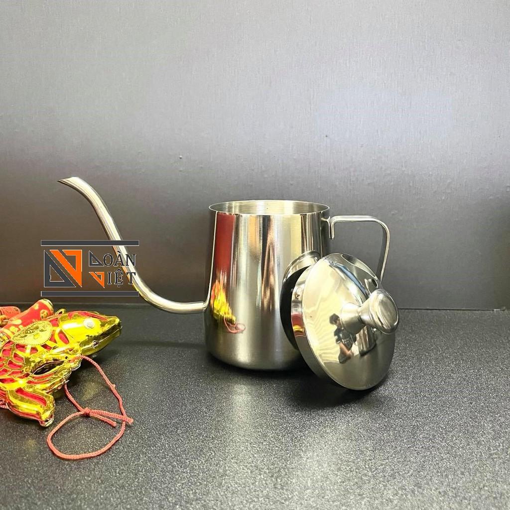 CA RÓT nước , rót trà, BÌNH trà CÓ NẮP - VÒI DÀI INOX SUS 304 CAO CẤP NHIỀU SIZE
