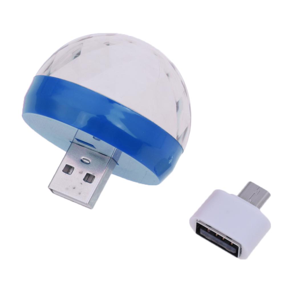 Mini USB Sân Khấu Ánh Sáng Vũ điệu Điều Khiển Bằng Giọng Nói Bóng Ma Bóng đèn RGB Bóng đèn LED