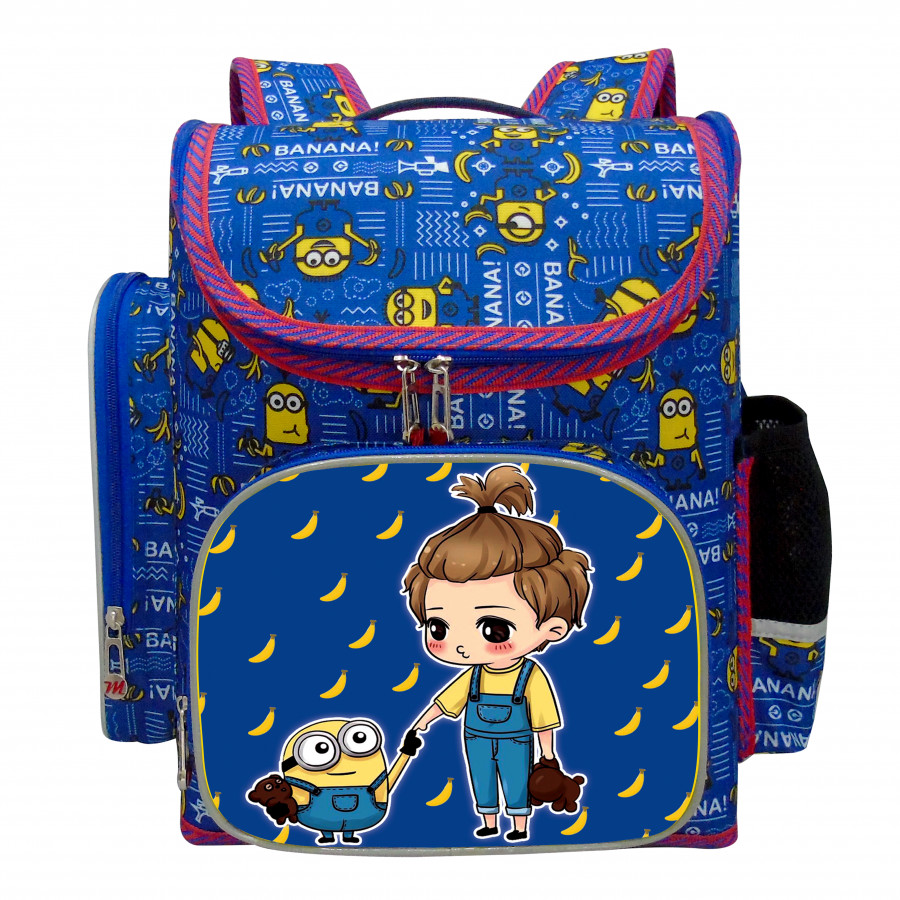 Balo Học Sinh Chống Gù Lưng Cho Bé Từ Lớp 1 Đến Lớp 5 Hình Minion CHibi  LGMH135