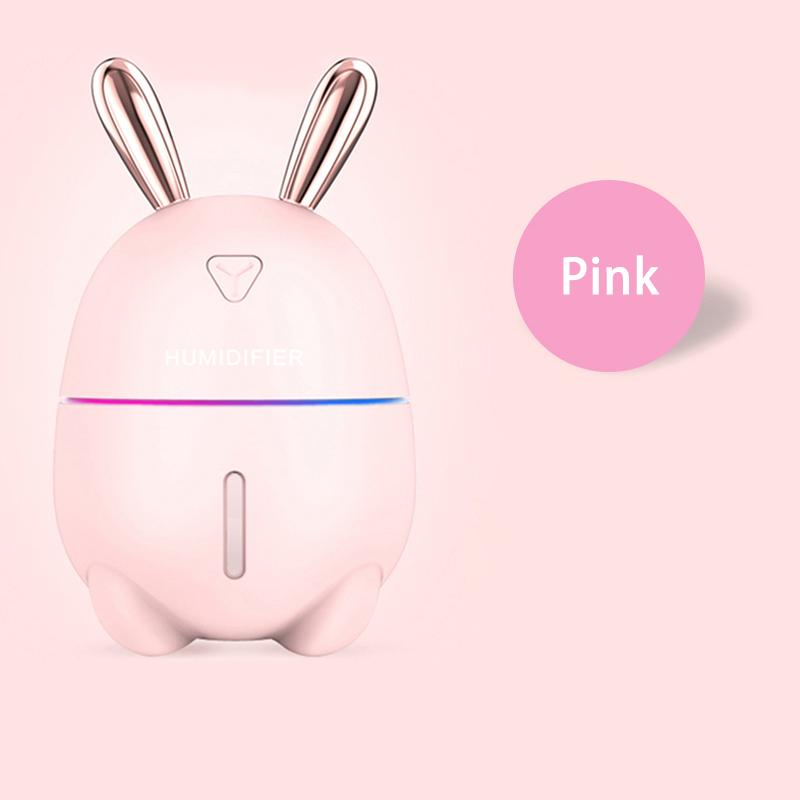 Máy Tạo Độ Ẩm Không Khí 300 Ml Hình Thỏ Dễ Thương Siêu Im Lặng USB Tinh Văn Phòng Không Khí Tươi Hơn Humidificador Máy Lọc Không Khí Sương máy Làm
