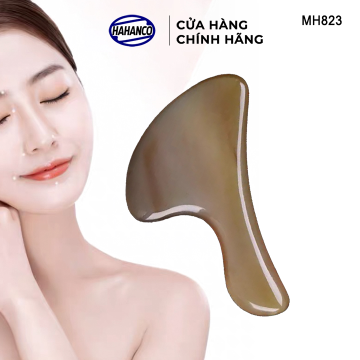 Dụng cụ mát xa làm mịn da mặt và toàn thân bằng sừng (MH823) Giúp lưu thông khí huyết - Chăm sóc sức khỏe