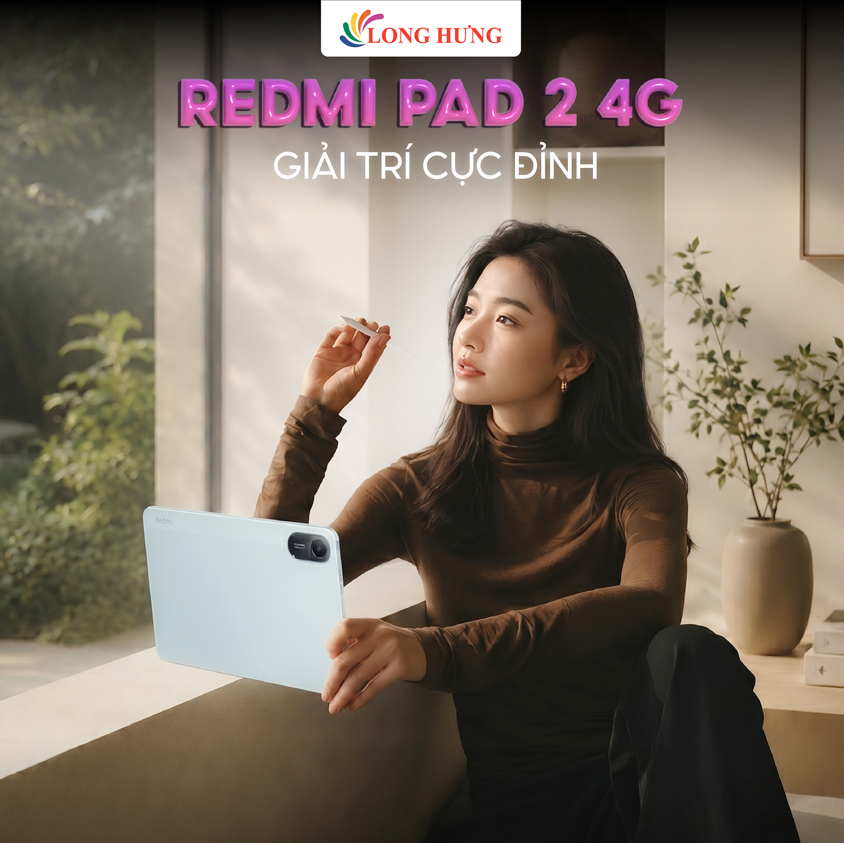 Máy tính bảng Xiaomi Redmi Pad 2 11" 4G (4GB/128GB) - Hàng chính hãng