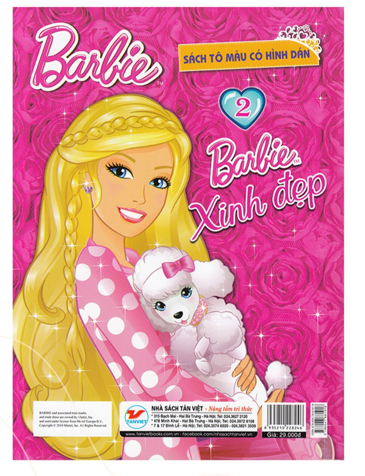 Bộ Tô Màu Barbie Xinh Đẹp - Bản Quyền
