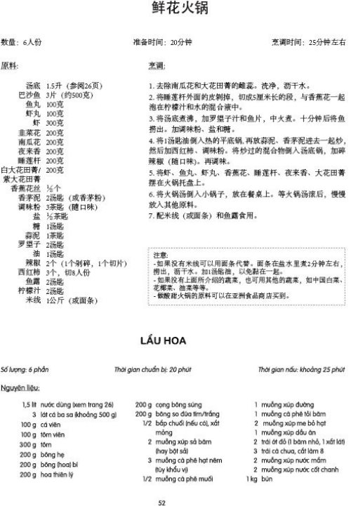 Những Món Ngon Việt Nam - Song Ngữ Hoa - Việt