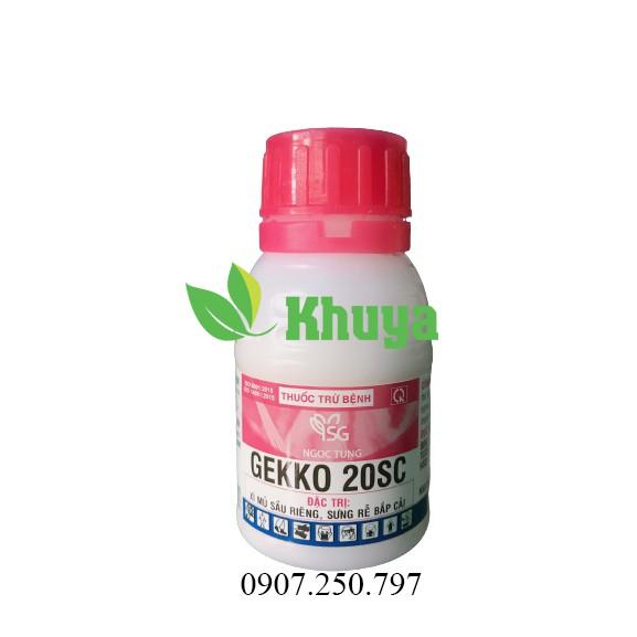 Thuốc trừ bệnh Gekko 20SC 50ml đặc trừ Xì mủ Sầu Riêng  - Sưng rễ Bắp Cải