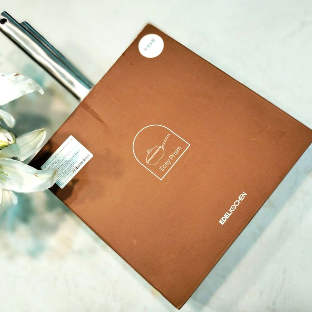 Chảo sâu lòng Inox 304 đúc liền khối Hàn Quốc Easy Prism phủ chống dính Ceramic Oganic 28cm