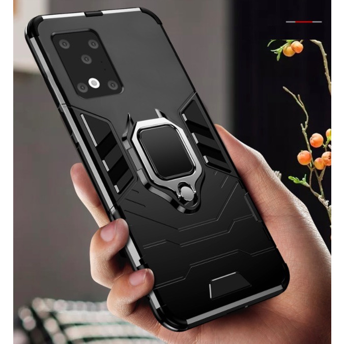 Ốp lưng Samsung Galaxy S20 Ultra iron man chống sốc kèm iring